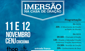 Workshop Imersão na Casa de Oração Fhop