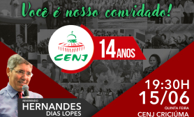 Culto 14 anos CENJ