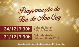 Programação fim de ano