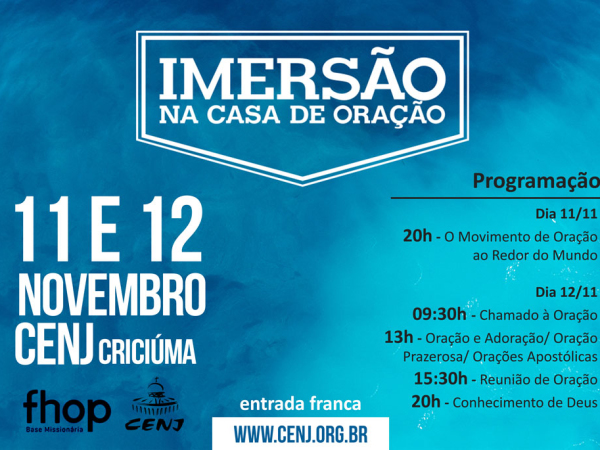 Workshop Imersão na Casa de Oração Fhop