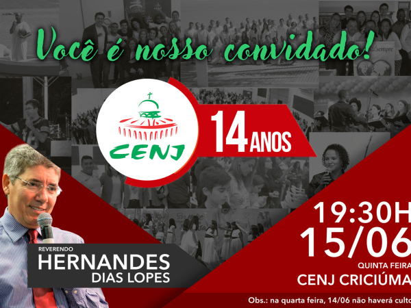 Culto 14 anos CENJ