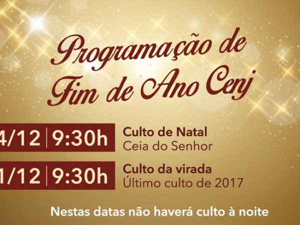 Programação fim de ano