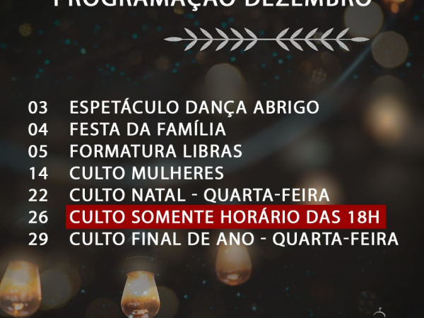 Programação de final de ano
